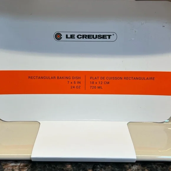 NWT Le Creuset Stoneware Rectangular Baker Set - Gray - Picture 7 of 7